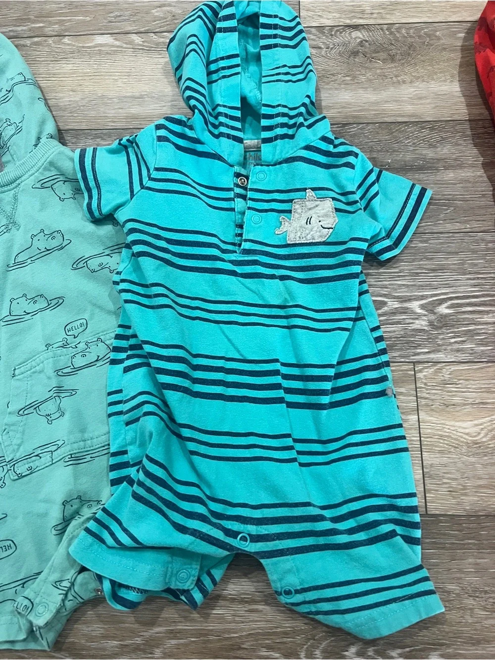 Bundle baby boy hoodie rompers